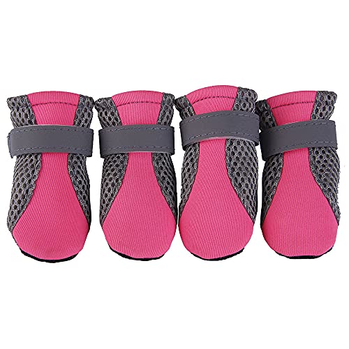 NA 1 Unidades Botas de Perro Protector de Pata de Perro Protector Botas de Perro Pequeños Zapatos para Perro Pequeño Primavera Verano Caminar Correr