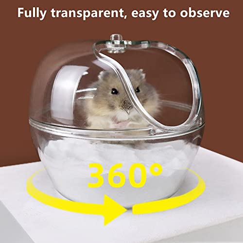 NA Baño de Hámster,Baño de Arena de Hámster,Inodoro para Hámster, Hámster Pet Baño,Sauna Baño de Hámster, con Pala,para Hamster Guinea Pig Hurón Gerbil Chinchilla y Animales Pequeños