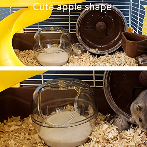 NA Baño de Hámster,Baño de Arena de Hámster,Inodoro para Hámster, Hámster Pet Baño,Sauna Baño de Hámster, con Pala,para Hamster Guinea Pig Hurón Gerbil Chinchilla y Animales Pequeños