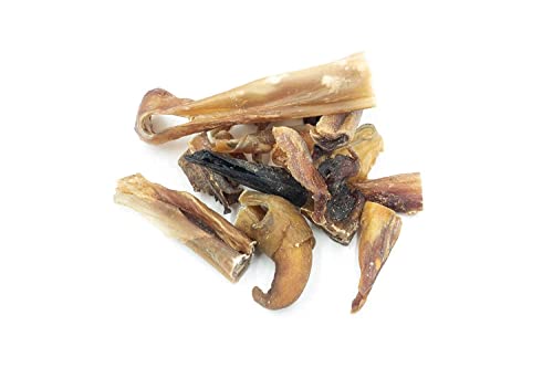 Nacimiento de Buey para Perros, palitos mordedores, chucherías de Perros, Cuidado Dental para Perros, 100% Natural, Juguete para Masticar para Perros, 250 g