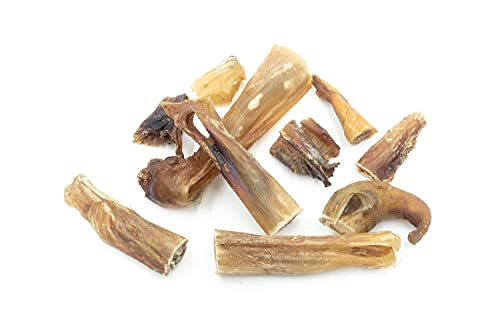 Nacimiento de Buey para Perros, palitos mordedores, chucherías de Perros, Cuidado Dental para Perros, 100% Natural, Juguete para Masticar para Perros, 250 g