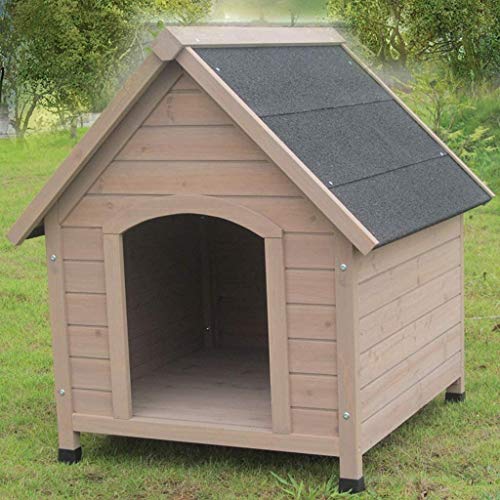 NANI Caseta de Perro, Paneles Easy Clean Lluvia y el Viento Protector, Madera Impermeable Cat House extraíble Alimentos for Mascotas Caliente Regalo Pequeña Mediana