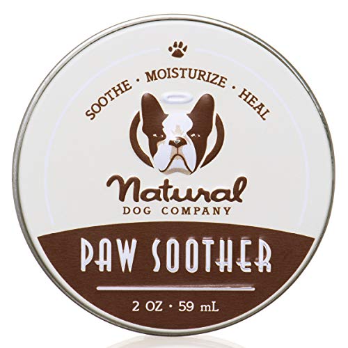 Natural Dog Company Paw Soother 59 ml| para perros seca agrietada Rough Paw almohadillas | orgánico, vegano