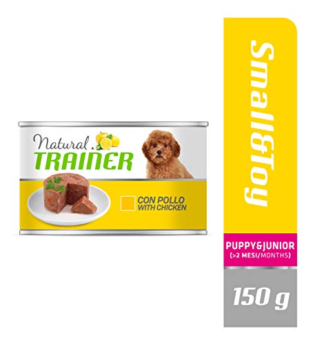 Natural Trainer - Paté para Perros Mini-Toy Puppy-Junior con Pollo - 24 x 150g - 3,6kg