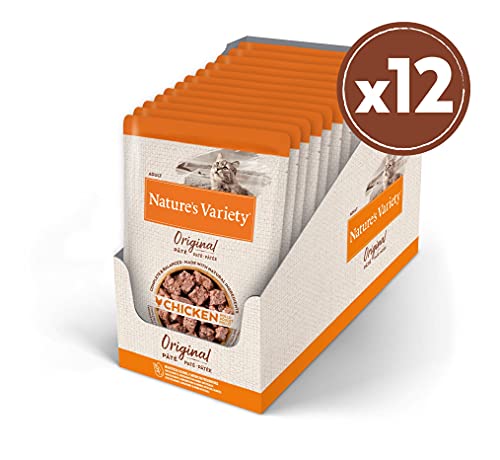 Nature's Variety Original No Grain - Paté para Gatos Adultos con Pollo - Caja 12 x 70 g