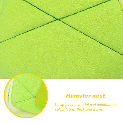 NC 2 Pcs Hamaca Pequeña para Mascotas,Widesmart Hamaca de Piña Hámster Jaula de Algodón Forma de Plátano Animales Pequeños Nido para Dormir de Hámster Cama para Chinchillas,Loros,Ardillas,Jerbos