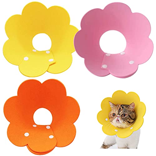 NC Recuperación Mascota Cono Collar isabelino Después Cuello Mascota Cono Ajustable Collar Protector para Gatos Collarines para Curar Heridas Anti-Mordida Collar Práctico de Segurida