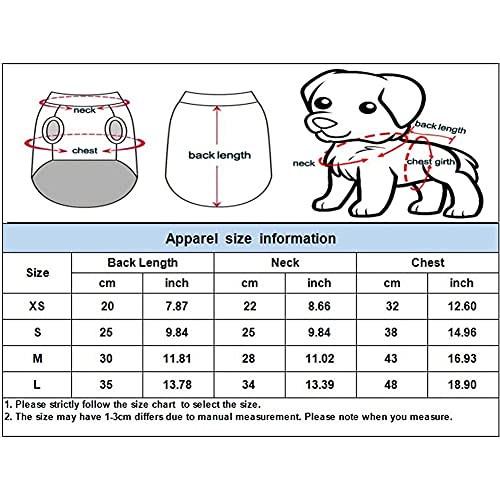 NC Ropa para Mascotas, Camisa para Perros, Chaleco sin Mangas para Mascotas de Verano, Camiseta Transpirable para Cachorros, Chihuahua, shih tzu, Ropa para Perros de Razas pequeñas