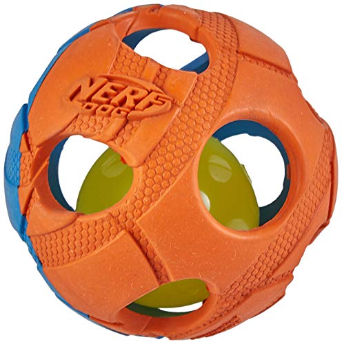 Nerf Dog VP6787E LED Ball, zweifarbig Orange/Blau, M