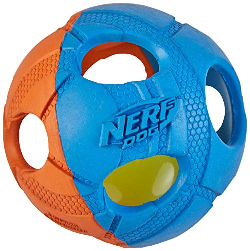 Nerf Dog VP6787E LED Ball, zweifarbig Orange/Blau, M