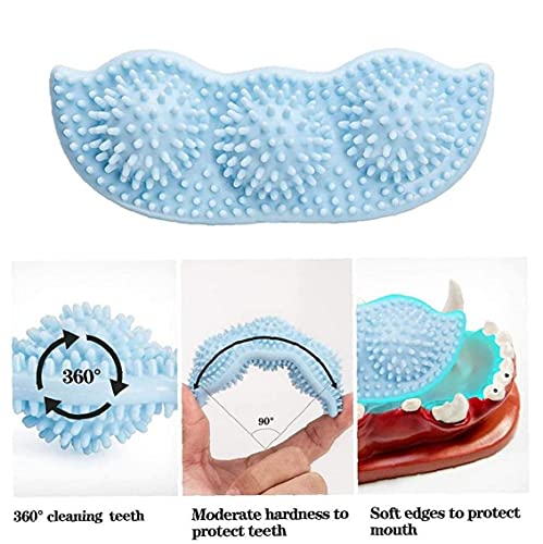 NIDONE Dog Chew Toys for 2-8 Meses Cachorros dentición, Perrito Juguetes para los pequeños Juguetes para Perros, Dientes Suaviza Itchy y 360 ° Dientes de Perro Limpieza-Dog Chew Toys Cielo Azul