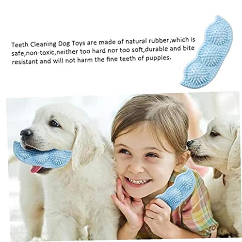 NIDONE Dog Chew Toys for 2-8 Meses Cachorros dentición, Perrito Juguetes para los pequeños Juguetes para Perros, Dientes Suaviza Itchy y 360 ° Dientes de Perro Limpieza-Dog Chew Toys Cielo Azul