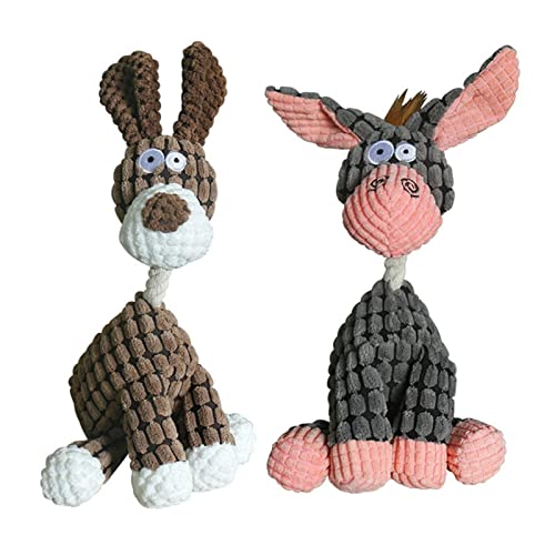 NINGLIU Juguetes de Peluche Divertido Juguete Mascota Burro Forma corduro de Juguete Masticar Juguete for dogsplush óseo Molar Perro Juguete Entrenamiento Mascota Accesorios for Perros (Color : A)