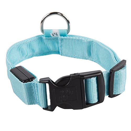 N.K Collar brillante para mascotas de 40 a 48 cm, rango flexible de 8 cm para Border Collie, Buggy Retriever, Labrador, Shar Pei, Staffordshire Bulldog, Schnauzer, Pointer, etc.