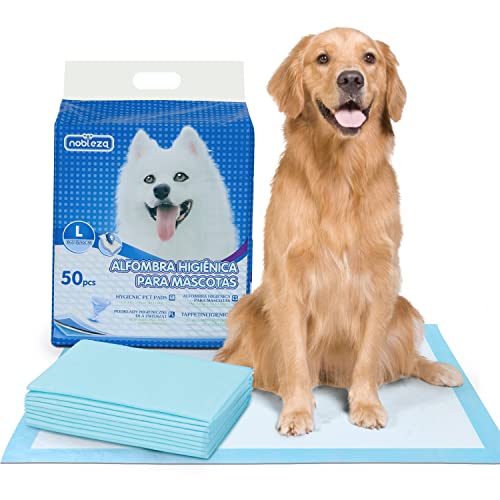 Nobleza - 50 x Empapadores Perros Alfombrilla higiénica de Entrenamiento para Perros. Ultraabsorbente 90cm*60cm