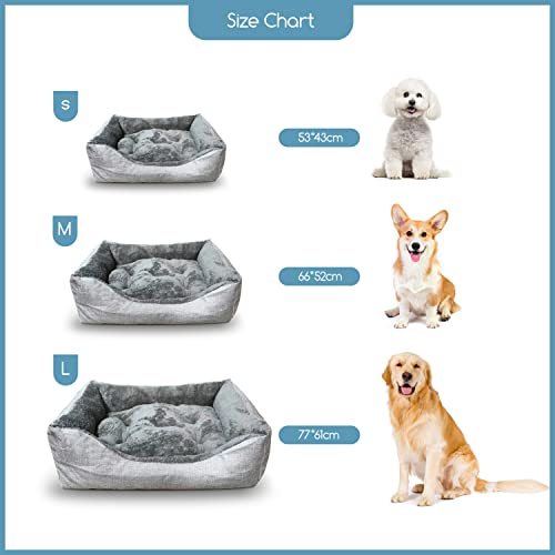 Nobleza Cama Perros, Sofá para Perro y Gato, Cesta Comoda para Perros, Cojín de Mascotas, Grandes, 53 * 43cm