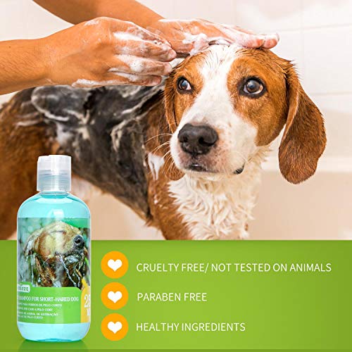 Nobleza Champú para Cachorros Aroma de Almendra y Miel, Champú para Perros de Pelo Corto Hipoalergénico Especial para Bull Terriers y Corgi 250 ml