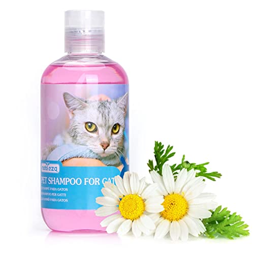 Nobleza Champú para Gatos,Champú Anti-Insectos Ingredientes de manzanilla añadidos,antialérgicos,Suave y Seguro y no irritante (250ml)