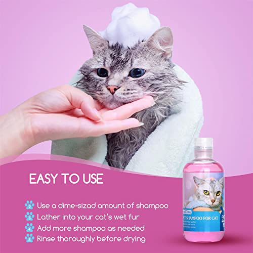 Nobleza Champú para Gatos,Champú Anti-Insectos Ingredientes de manzanilla añadidos,antialérgicos,Suave y Seguro y no irritante (250ml)