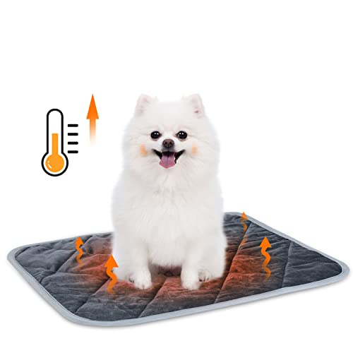 Nobleza Manta Autocalentable Perro, Almohadilla Térmica para Gatos & Perros, Lavable Esterilla Cálida para Mascotas, Gato Cama Plegable Antideslizante Self Heating Pad, M 60x45cm