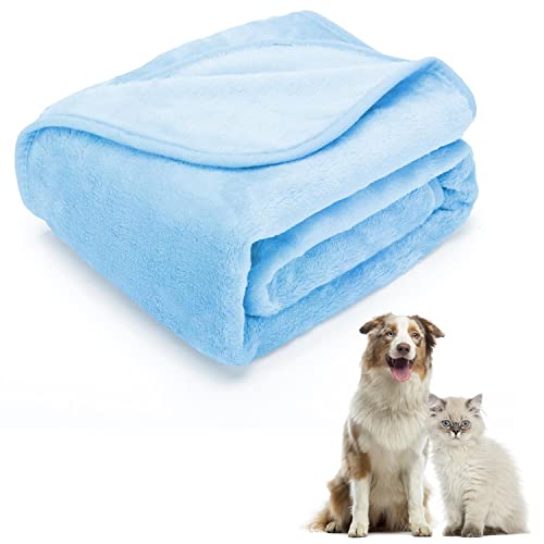 Nobleza Manta Suave de Felpa para Perros Gatos y Otras Mascotas Lavable Color Azul 100 * 160cm