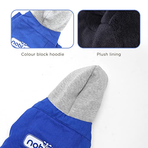 Nobleza Sudadera con Capucha Cálido para Perros Pequeños,Perro Gato Ropa de Invierno Cachorro Abrigo Chaqueta,Azul