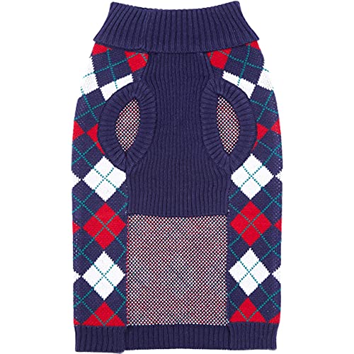 Nordic Fair Isle Snowflake - Suéter para perro y suéter a juego