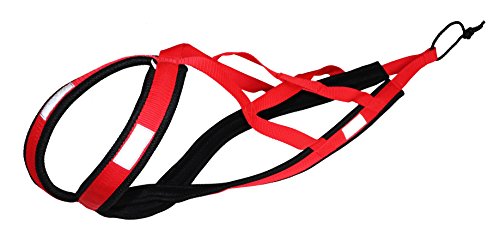 Northern Howl X-Back - Arnés para perros para Canicross Bike Skijöring Dogscooting, color rojo