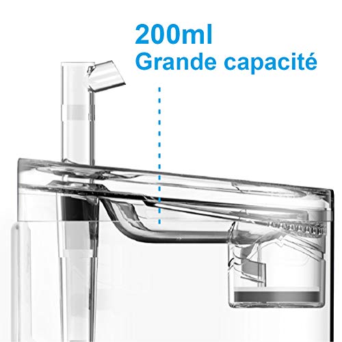 NPET - Fuente de agua para perro, gato con sensor, grifo de agua potable transparente con bomba supersilenciosa, dispensador de agua con filtro, filtro de repuesto, capacidad de 1,5 L