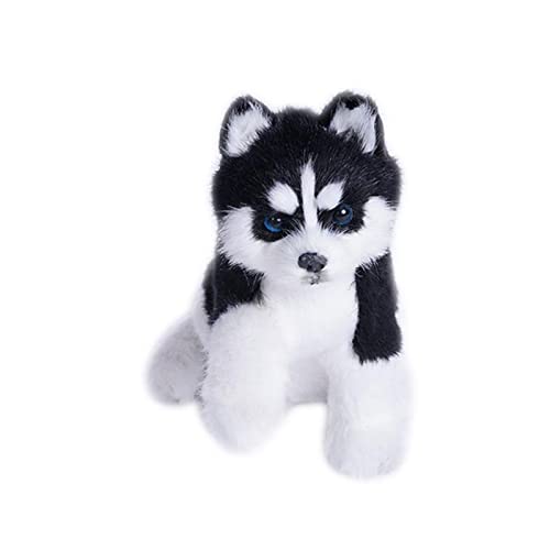 NSYJSYT Realista Husky Perro Simulación Juguete Perro Perrito Lifelike Relleno Compañero Juguete Pet DOYSIMULA Interactive Juguete Lleve de Felpa Realista (Color : Dog)