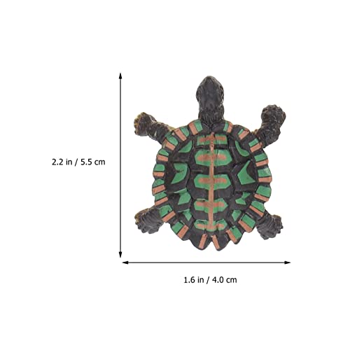 NUOBESTY 12 Unids Modelos de Tortuga de Plástico Tortuga Figuras Juguetes Simulación Organismo Marino Tortuga para El Tanque de Peces Aquarium Decoración