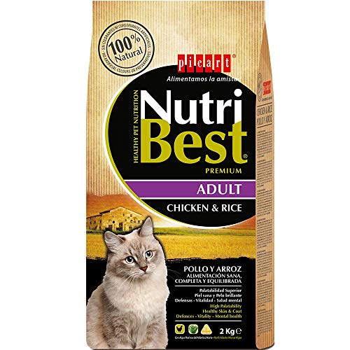 Nutribest Alimento Completo con Pollo Y Arroz para Gatos Adultos 2000 g