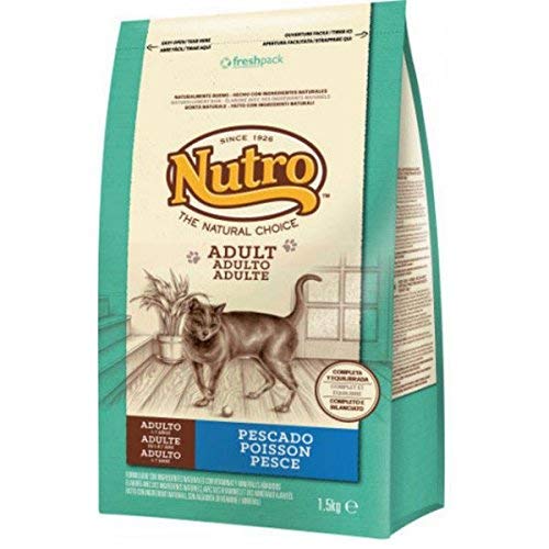 Nutro - Comida para gatos adultos, pescado, 1.5 kg