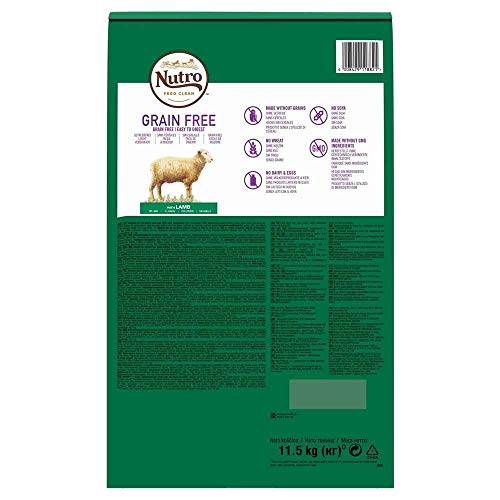 Nutro Grain free adult med cordero 11,5 kg