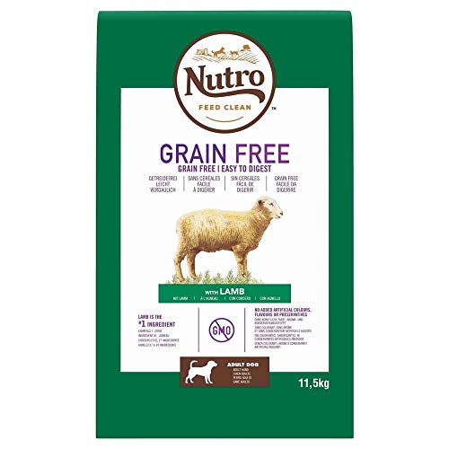 Nutro Grain free adult med cordero 11,5 kg