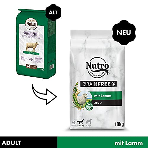 Nutro Grain Free Adulto Cordero Razas Medianas 10 kg