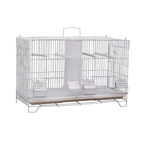 NYKK Pequeña Jaula para pájaros/cabañas para pájaros Villa cría Inicio Jaula for pájaros, Ideal for Periquitos, Canarios, pinzones Cebra y pájaros más pequeños.Incluye Perchas y Cuencos for su co