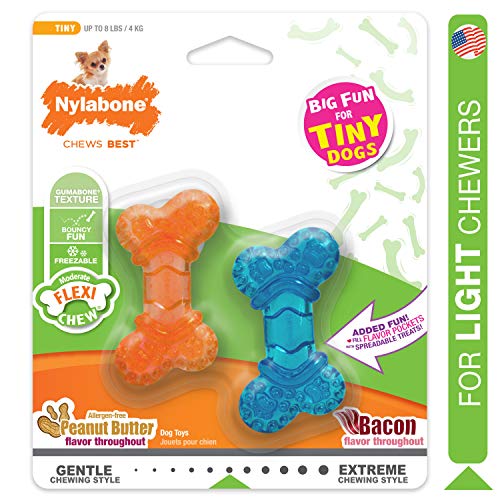 Nylabone NBXXS001P Moderate Chew FlexiChew Bone