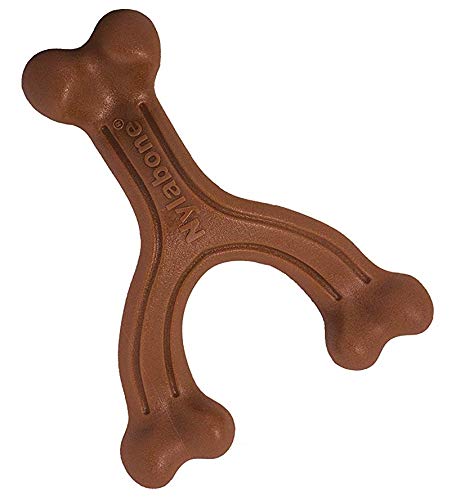 Nylabone Sabor a Bisonte | Juguete masticable mordidas potentes | Grande| para Perros de hasta 23 kg, Nylon, No se Aplica, L