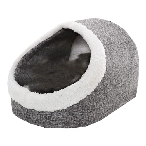 Nylon Cama para Gatos De Cama para Perros, Cama Lavable para Mascotas De Invierno Cata De Cuevas Cavernas Cesta De Gato De Lana con Almohada Gratis para Perros Almohada,for Pets Below 7.5kg