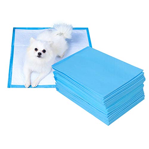 OFFA Entrenamiento del Perro Cachorro IR Al Baño Pee Piddle Pads Ultra-absorbentes Empapadores Perros, Entrenamiento del Animal Doméstico Club Y Pads Perrito, Regular Y Extra Grande (Size : L-40 pcs)