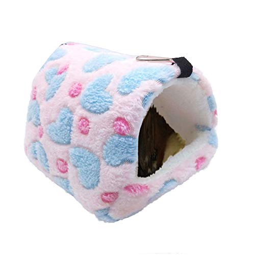 Oncpcare Hamster de invierno cálido juego Hamster Hamster Hamster Dormir Lindo Animales Pequeños Nido Colgando Hogar Descanso para Jóvenes conejillo de Indias Degu Drawl erizo