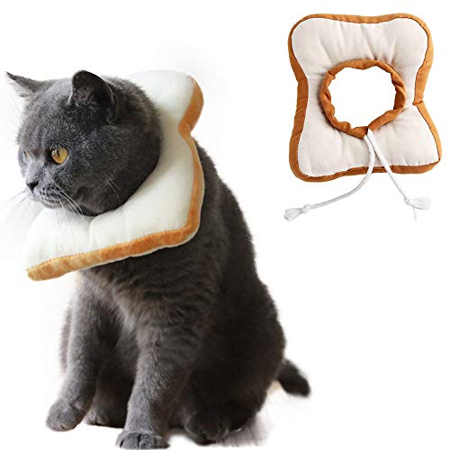 Oncpcare Recovery Cat Cono Toast Cat Ecollar, Cachorro Anillos Acolchados Perro Ecollar Perro Perro Cuello Cono para Sanar Más Rápido