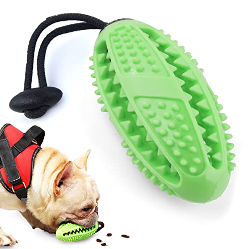 onebarleycorn – Cepillo de Dientes para Perros,Cepillo Dientes Pelota Perro Juguetes para Mordedor Perros Juguetes para Masticar Dental para Perros Limpieza-Perro Cuidado bucal Dental(Verde)