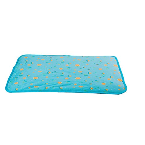 Openg Manta Fria para Perros Colchon Refrigerante para Perros Perro de formación Mascota de Mat De Perro Pet Mat Genial Cama del Perro Blue,S