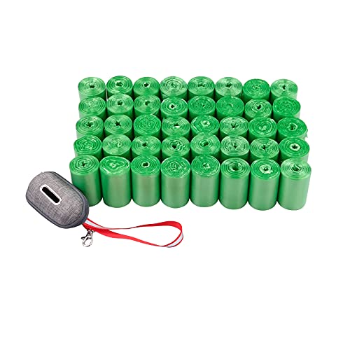 Ordate Bolsas para excremento de perro, Bolsas para desechos de perro con dispensador, Verde, 40 rollos/1400 bolsas