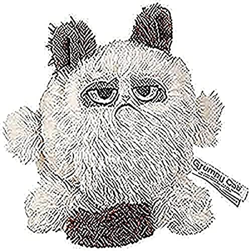 OSKR 14209 Grumpy Cat - Juguete para perro con cabeza de gato, 20 cm