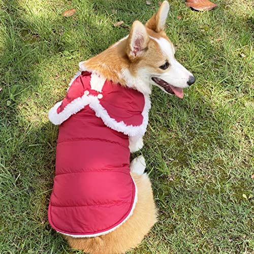 Oslueidy Abrigo Impermeable de Invierno para Perro,Chaqueta cálida para Perro Chaleco Traje de Nieve a Prueba de Viento Ropa para Perros con Orificio el arnés Perros pequeños medianos y Grandes Gato