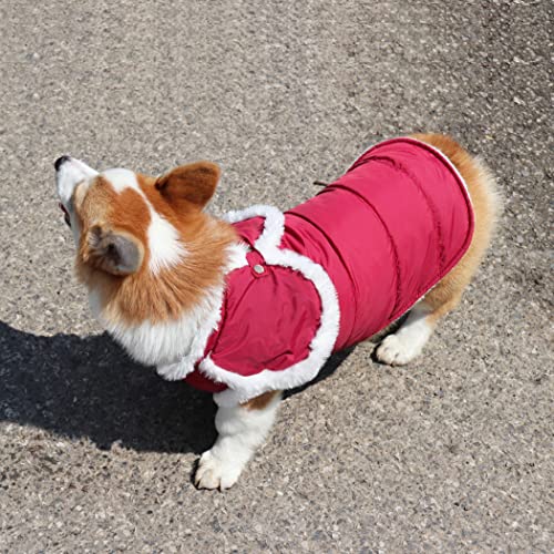 Oslueidy Abrigo Impermeable de Invierno para Perro,Chaqueta cálida para Perro Chaleco Traje de Nieve a Prueba de Viento Ropa para Perros con Orificio el arnés Perros pequeños medianos y Grandes Gato