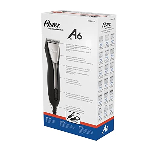 OSTER A6 Slim Purple 3 veloc. con Cuchilla Size 10.40 ESQUILADORA Morada 3 VELOCIDADES, Plástico